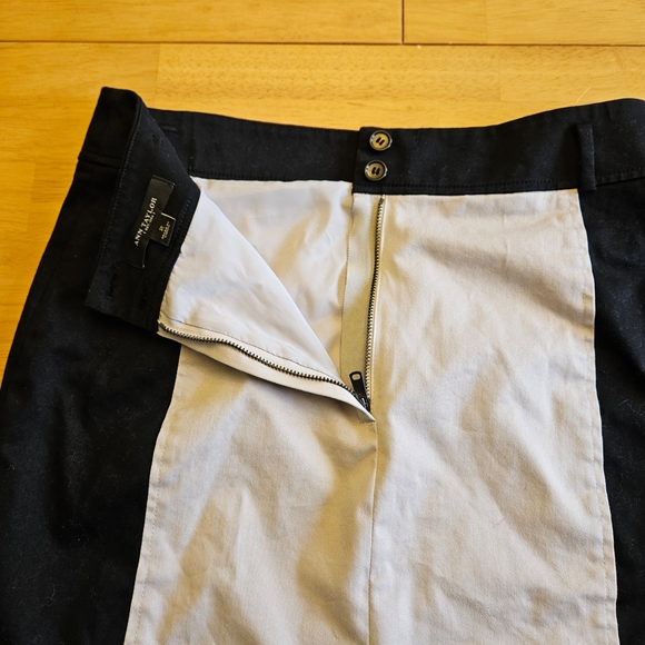 Ann Taylor EUC Two-Tone Black and Tan Skirt • Size 2 - Picture 6 of 13